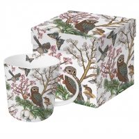 Porzellan-Henkelbecher - Nature