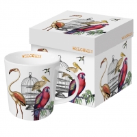 Porzellan-Henkelbecher - Come in?