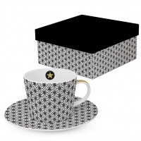 Kaffee Tassen - Ginza black real gold