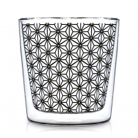 Doppelwand Glas 0,3 L - Ginza black gold