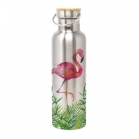 Edelstahl Trinkflasche - Bottle Tropical Flamingo