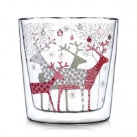 Doppelwand Glas 0,3 L - Scandic Christmas Trendglas DW