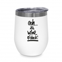 Edelstahl Thermo Mug - Wine o´clock 
