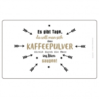 Frühstücks-Brettchen - Kaffeepulver