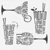 50 Tissue Servietten 24x24 cm - Cocktail Bianco 50 Tissue Servietten 24x24 cm - Cocktail Bianco