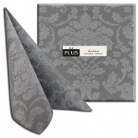 50 Airlaid Servietten 40x40 cm - Victoria Grigio