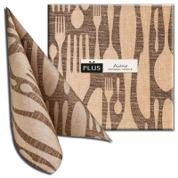 50 Airlaid Servietten 40x40 cm - Buonaforchetta Cacao