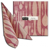 50 Airlaid Servietten 40x40 cm - Buonaforchetta Bordeaux