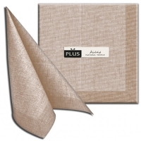 50 Airlaid Servietten 40x40 cm - Iuta Cappuccino