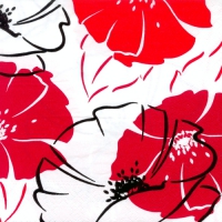 20 Servietten 33x33 cm - Red Passion
