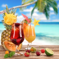 20 Servietten 33x33 cm - Cocktail 