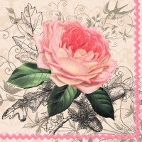 20 Servietten 33x33 cm - Charming Rose 
