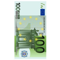 12 Servietten 33x33 cm - One Hundred Euro 