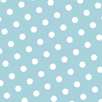 30 Servietten 33x33 cm - Dots hellblau