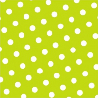 30 Servietten 33x33 cm - Dots limonengrün