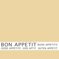 30 Servietten 33x33 cm - Bon Appetit creme