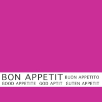 30 Servietten 33x33 cm - Bon Appetit fuchsia
