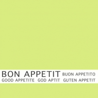 30 Servietten 33x33 cm - Bon Appetit limonengrün