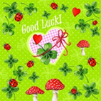 20 Servietten 33x33 cm - Good Luck 