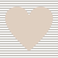 30 Servietten 33x33 cm - Hearty taupe