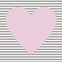 30 Servietten 33x33 cm - Hearty rosa