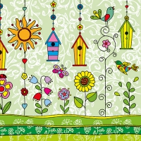 20 Servietten 33x33 cm - Happy Day 