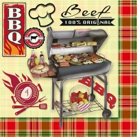 20 Servietten 33x33 cm - BBQ Season 