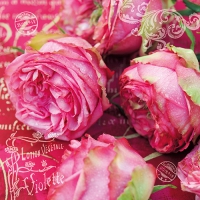 20 Servietten 33x33 cm - Rosanne 