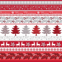 20 Servietten 33x33 cm - Silver Glance 