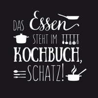 20 Servietten 33x33 cm - Kochbuchregel 