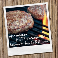20 Servietten 33x33 cm - Schmeißt den Grill an 