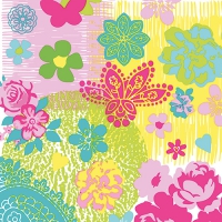 20 Servietten 33x33 cm - Rita 