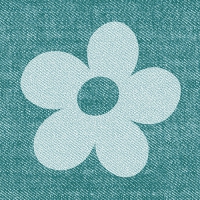 30 Servietten 33x33 cm - Bloomy türkis