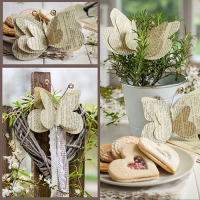 20 Servietten 33x33 cm - Origami 