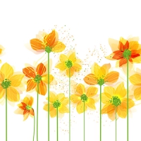 20 Servietten 33x33 cm - Yellow Flowers 