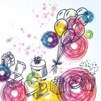 20 Servietten 33x33 cm - Birthday Gifts 