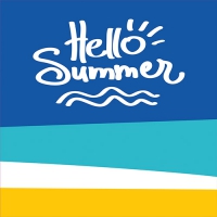 20 Servietten 33x33 cm - Hello Summer 