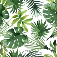 20 Servietten 33x33 cm - Monstera 
