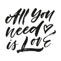 20 Servietten 33x33 cm - All you need is Love 