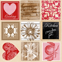 20 Servietten 33x33 cm - I love Cooking 