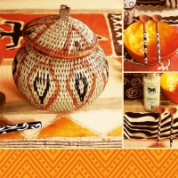 20 Servietten 33x33 cm - African Style 