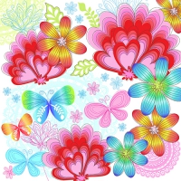 20 Servietten 33x33 cm - Play of Colors 