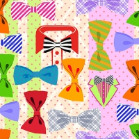 20 Servietten 33x33 cm - Bow Tie Parade 