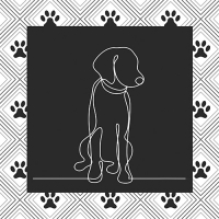 20 Servietten 33x33 cm - Dog 