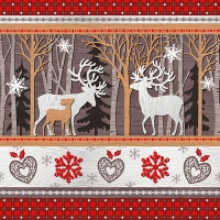 20 Servietten 33x33 cm - Silent Forest 