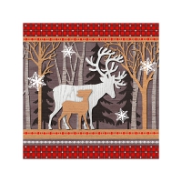 20 Servietten 25x25 cm - Silent Forest 