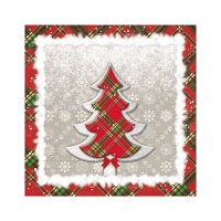 50 Servietten 25x25 cm - Chequers Tree 