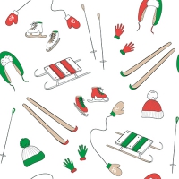 20 Servietten 33x33 cm - Ready for the Snow 