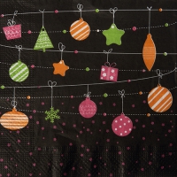 20 Servietten 33x33 cm - Colourful Garlands 