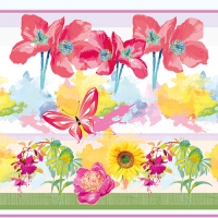 20 Servietten 33x33 cm - Fleuri 